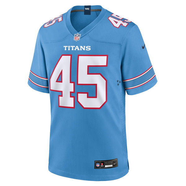 Tennessee Titans Shemar Bartholomew Nike Light Blue Team Game Jersey