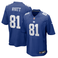 New York Giants Jalin Hyatt Nike Royal Team Game Jersey