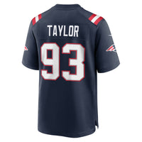 New England Patriots Leonard Taylor Nike Navy Team Game Jersey