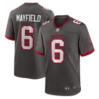 Tampa Bay Buccaneers Baker Mayfield Nike Pewter Alternate Game Player Jersey