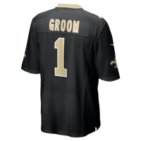 New Orleans Saints Number 1 Groom Nike Black Game Jersey
