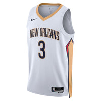 New Orleans Pelicans Nike Association Edition Swingman Jersey - White - Jordan Poole -
