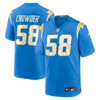 Los Angeles Chargers Tae Crowder Nike Powder Blue Team Game Jersey