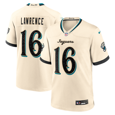 Jacksonville Jaguars Trevor Lawrence Nike Natural 2026 Rivalries Collection Game Jersey