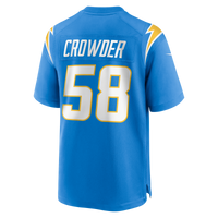 Los Angeles Chargers Tae Crowder Nike Powder Blue Team Game Jersey