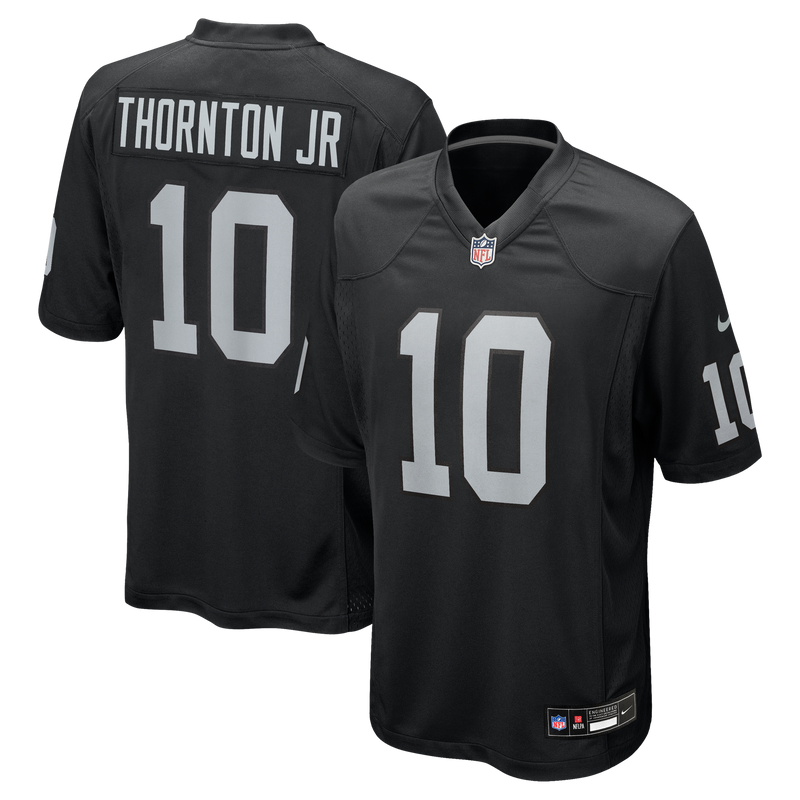 Las Vegas Raiders Dont'e Thornton Jr. Nike Black Team Game Jersey