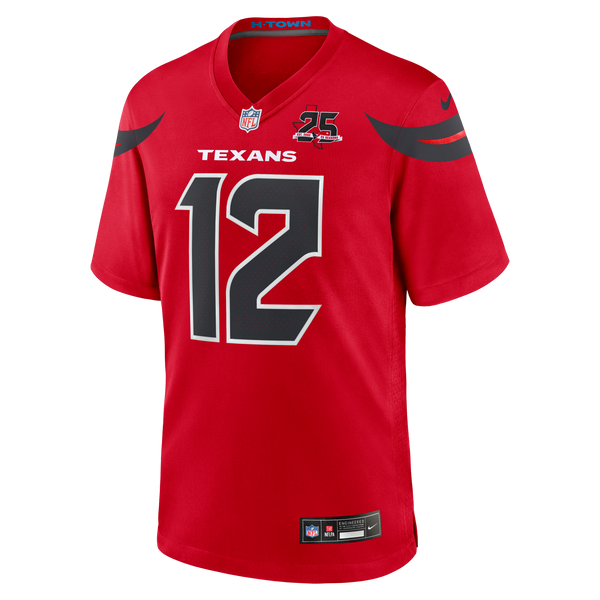 Houston Texans Nico Collins Nike Red Alternate 25th Season Game Jersey