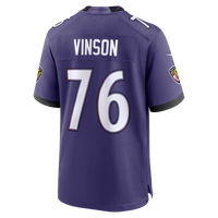 Baltimore Ravens Carson Vinson Nike Purple Team Game Jersey