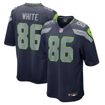 Seattle Seahawks Ricky White Nike College Navy Team Game Jersey