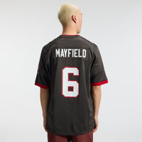 Tampa Bay Buccaneers Baker Mayfield Nike Pewter Alternate Game Player Jersey