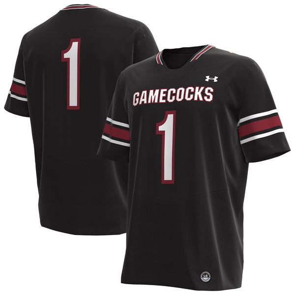 #1 South Carolina Gamecocks Under Armour Replica Football Jersey - Black