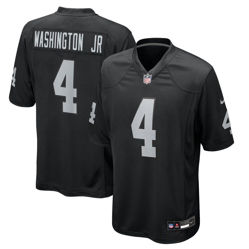 Las Vegas Raiders Mike Washington Jr. Black jersey – view 1