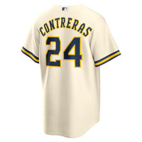 Milwaukee Brewers William Contreras Cream jersey – view 4