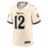 Jacksonville Jaguars Travis Hunter Nike Natural 2026 Rivalries Collection Game Jersey