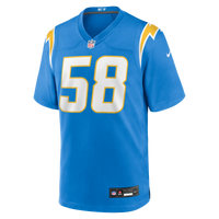 Los Angeles Chargers Marlowe Wax Nike Powder Blue Team Game Jersey