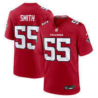 Atlanta Falcons Za'Darius Smith Nike Red Team Game Jersey