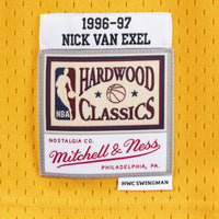 Los Angeles Lakers Mitchell & Ness Nick Van Exel 1996 Swingman Authentic Jersey - Light Gold