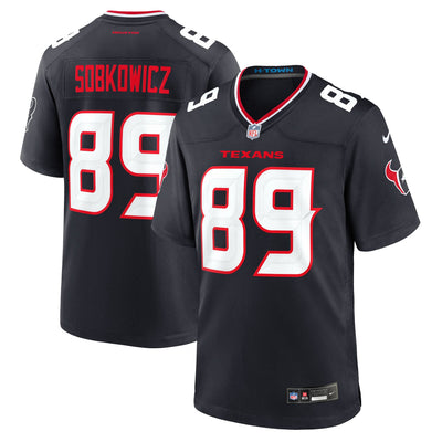 Houston Texans Daniel Sobkowicz Nike Navy Team Game Jersey