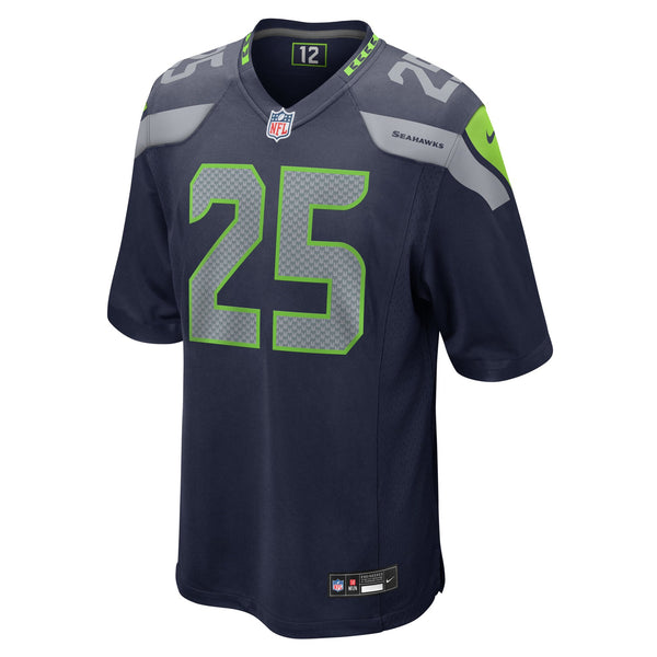Seattle Seahawks Dontae McMillan Nike College Navy Team Game Jersey