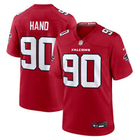 Atlanta Falcons Da'Shawn Hand Nike Red Team Game Jersey