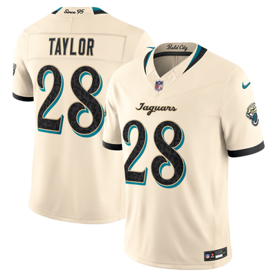 Jacksonville Jaguars Fred Taylor Nike Natural 2026 Rivalries Collection Printed Limited Jersey