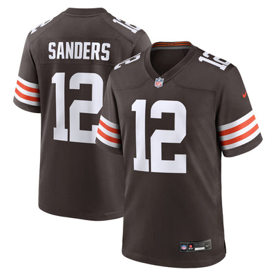 Cleveland Browns Shedeur Sanders Nike Brown 2025 NFL Draft Game Jersey