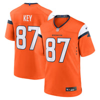 Denver Broncos Dane Key Nike Orange Team Game Jersey