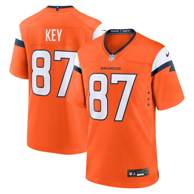 Denver Broncos Dane Key Nike Orange Team Game Jersey