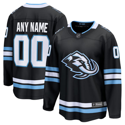 Utah Mammoth Fanatics Black Home Breakaway Custom Jersey
