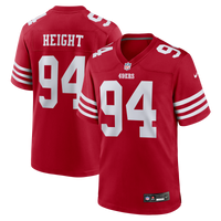 San Francisco 49ers Romello Height Nike Scarlet Team Game Jersey