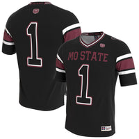 Missouri State University Bears GameDay Greats Lightweight Collegiate Football Blackout Fashion Jersey - Black