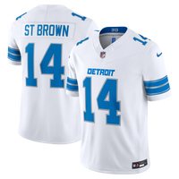 Detroit Lions Amon-Ra St. Brown Nike White Vapor F.U.S.E. Printed Limited Jersey