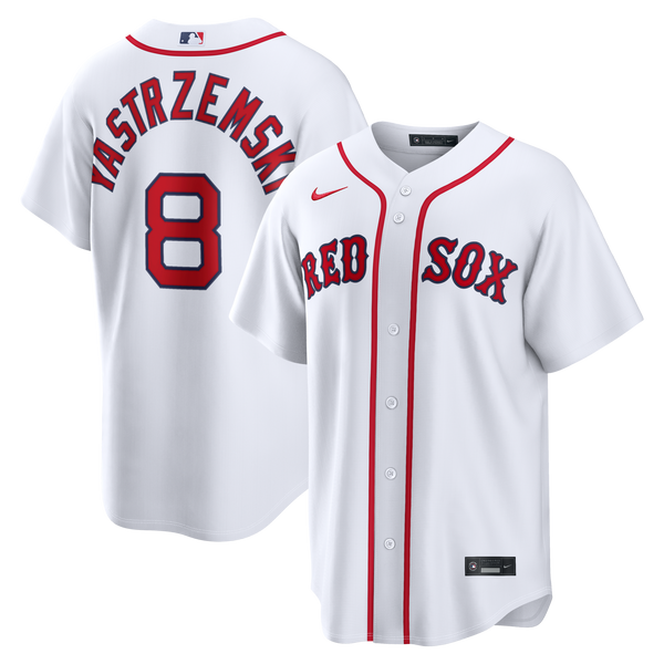 Boston Red Sox Carl Yastrzemski Nike White Home Retired Player Replica Jersey