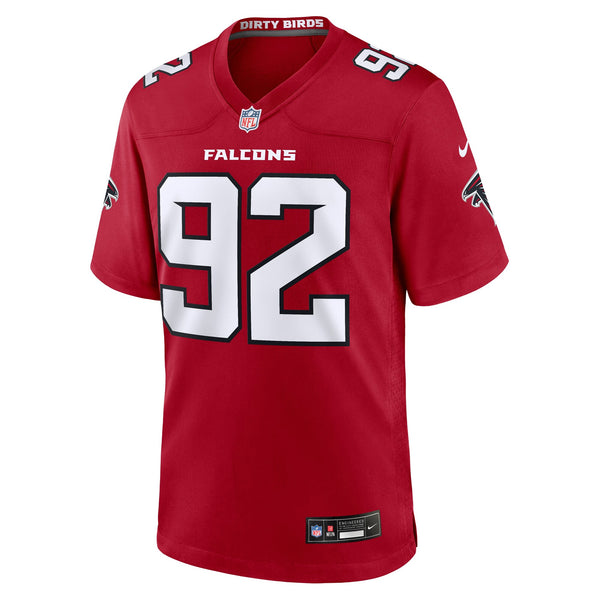 Atlanta Falcons Maason Smith Nike Red Team Game Jersey