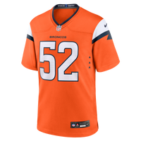 Denver Broncos Jonah Elliss Nike Orange Team Game Jersey