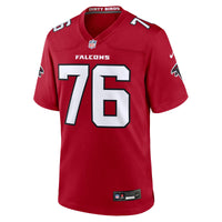 Atlanta Falcons Riley Mahlman Red jersey – view 2