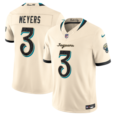 Jacksonville Jaguars Jakobi Meyers Nike Natural 2026 Rivalries Collection Printed Limited Jersey