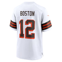 Cleveland Browns Denzel Boston White jersey – view 3