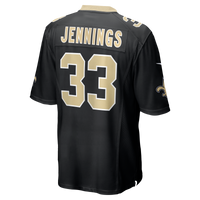 New Orleans Saints Anfernee Jennings Nike Black Team Game Jersey