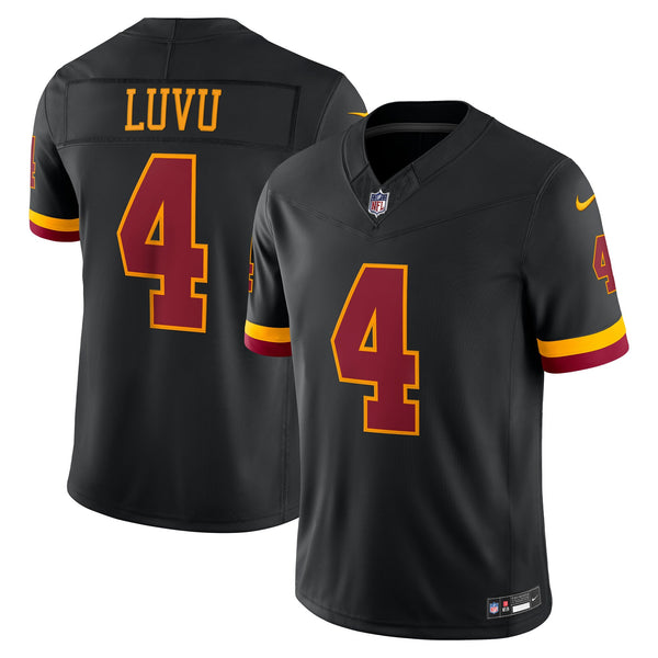 Washington Commanders Frankie Luvu Nike Black Alternate Hail Raiser Vapor F.U.S.E. Printed Limited Jersey