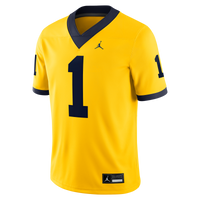 Michigan Wolverines Jordan Brand Alternate Game Football Jersey - Maize