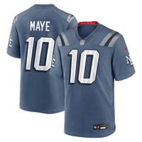 New England Patriots Drake Maye Blue jersey – view 1