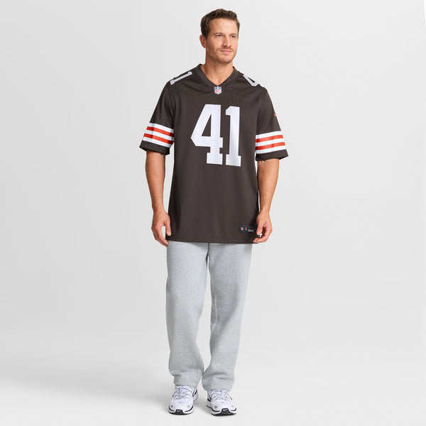 Cleveland Browns Jaret Patterson Nike Brown Team Game Jersey