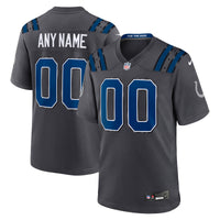 Indianapolis Colts Nike Anthracite 2026 Rivalries Collection Game Custom Jersey