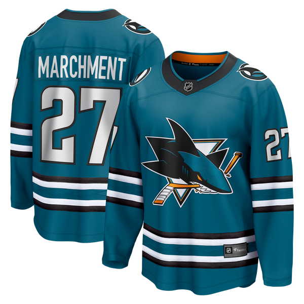 San Jose Sharks Mason Marchment Fanatics Teal Home Breakaway Jersey