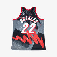 Portland Trail Blazers Mitchell & Ness Clyde Drexler 1991 Hyper Hoops Swingman Jersey - Black