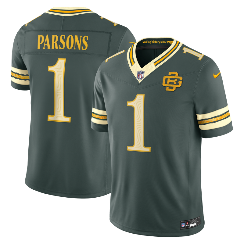 Green Bay Packers Micah Parsons Nike Green 2026 Rivalries Collection Printed Limited Jersey