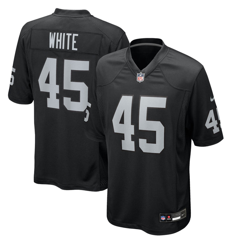 Las Vegas Raiders Devin White Black jersey – view 1