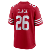 San Francisco 49ers Kaelon Black Nike Scarlet Team Game Jersey