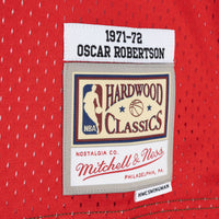 Milwaukee Bucks Mitchell & Ness Oscar Robertson 1971 Split Swingman Jersey - Green/Red